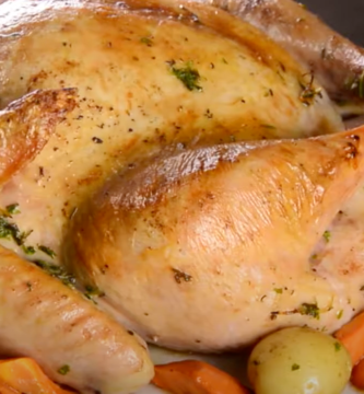 Pavo horneado con zanahoria