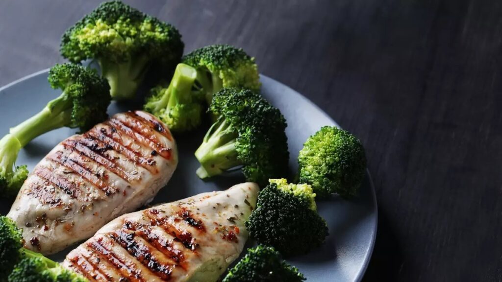 Dieta del pollo y brocoli
