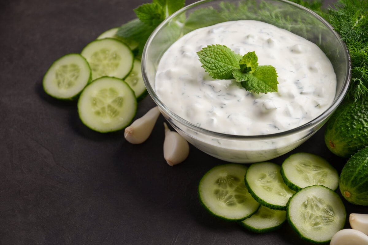 pepino y yogur