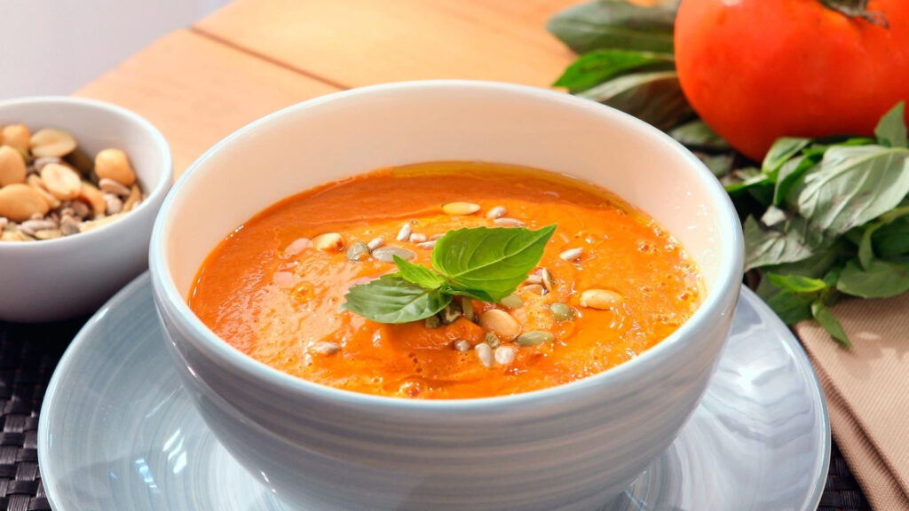Dieta vegana de la sopa de tomate