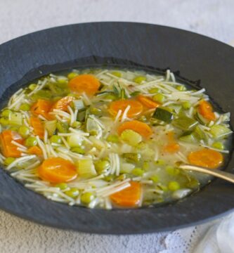 sopa de verduras para adelgazar